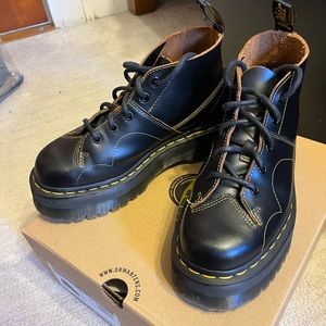 Dr. Martens Church Platform Monkey Boots Quad